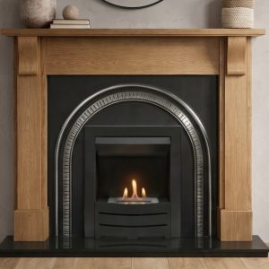 Flat Wall Heritage and Oak Bedford Fireplace