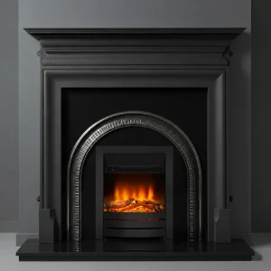 Flat Wall Heritage and Palmerston Black Fireplace