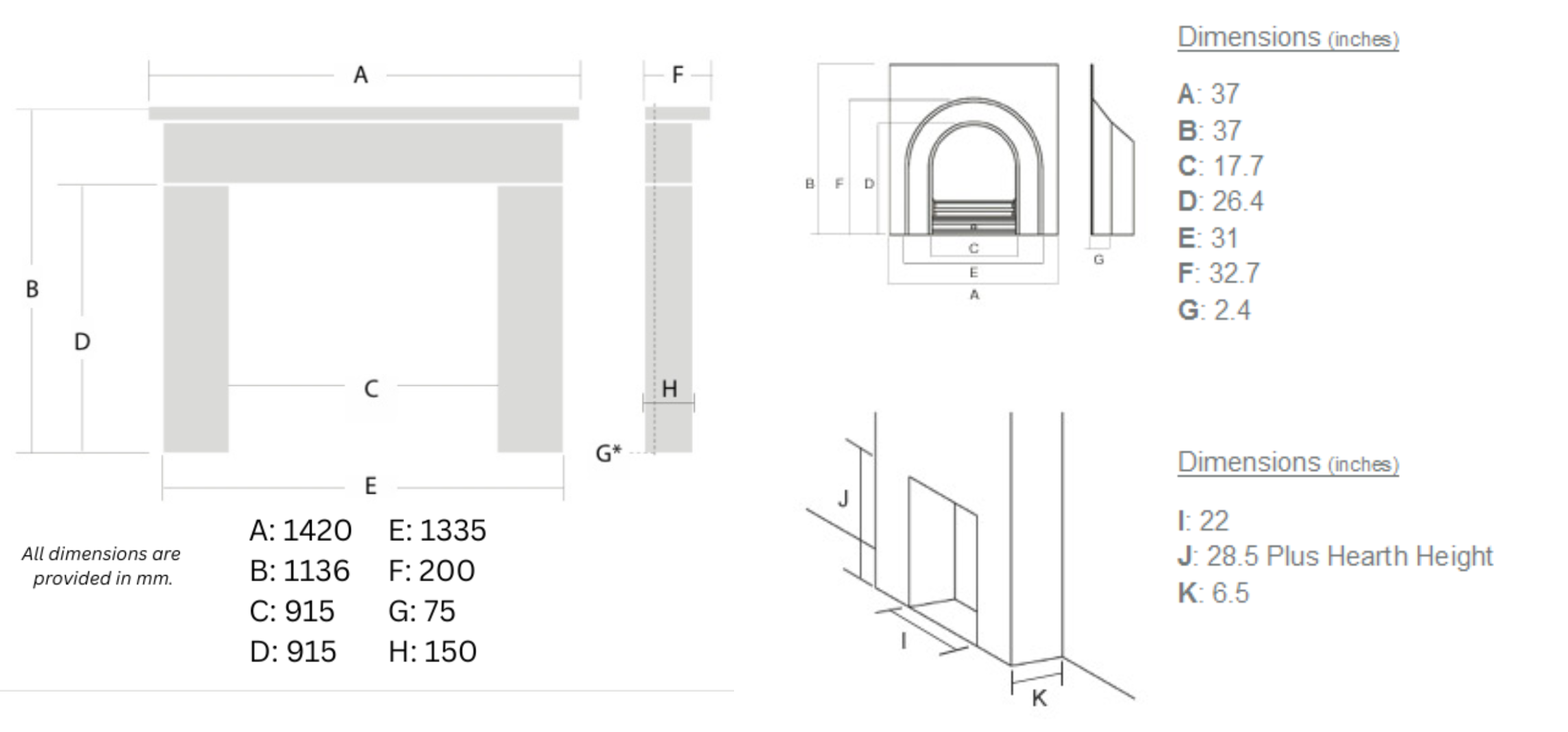 Product dimensions image