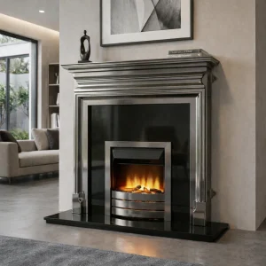 Flat Wall Granite and Polished Palmerston Fireplace