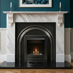 Flat Wall Heritage and Richmond Kallos Marble Fireplace