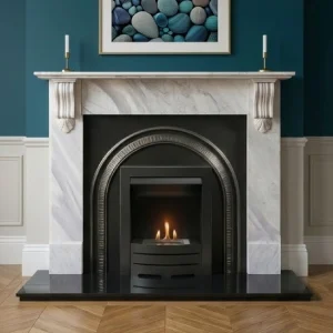 Flat Wall Heritage and Richmond Kallos Marble Fireplace