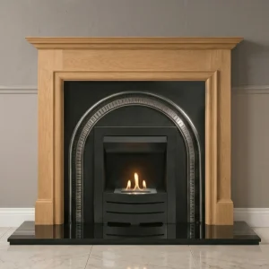 Flat Wall Heritage and Oak Howard Fireplace