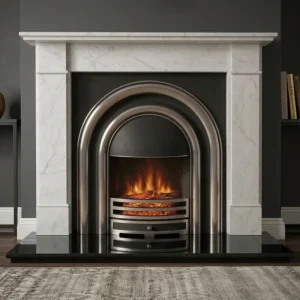 Arched Electric Fireplace Ariston Marble