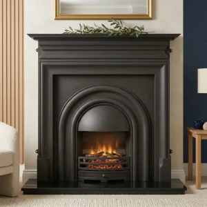 Arched Electric Fireplace Cast Iron Palmerston