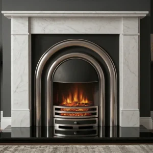 Arched Electric Fireplace Ariston Marble