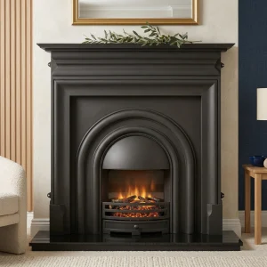 Arched Electric Fireplace Cast Iron Palmerston