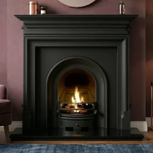 Coronet Black and Palmerston Cast Iron Fireplace