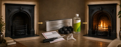 How to Convert an Existing Fireplace to Bioethanol