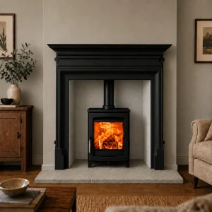 Palmerston Black and Pale Hearth Stove Package
