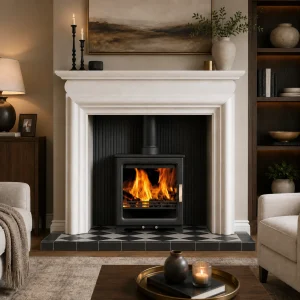 Monochrome Heritage Asquith Limestone Stove Package